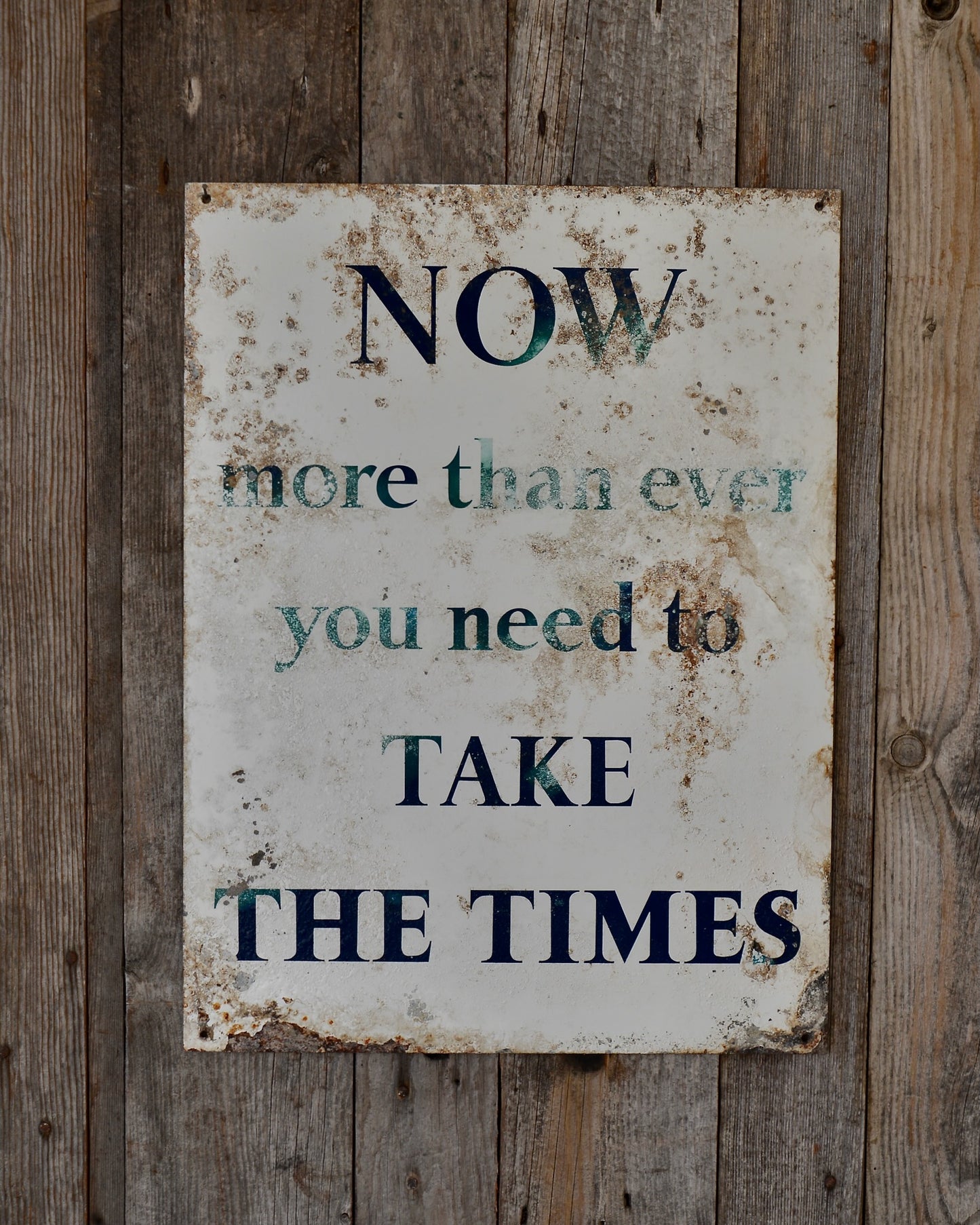 WW2 advertising sign for The Times newspaper.