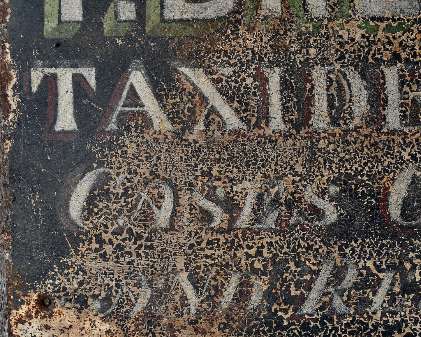 Nineteenth century hand painted Taxidermists sign