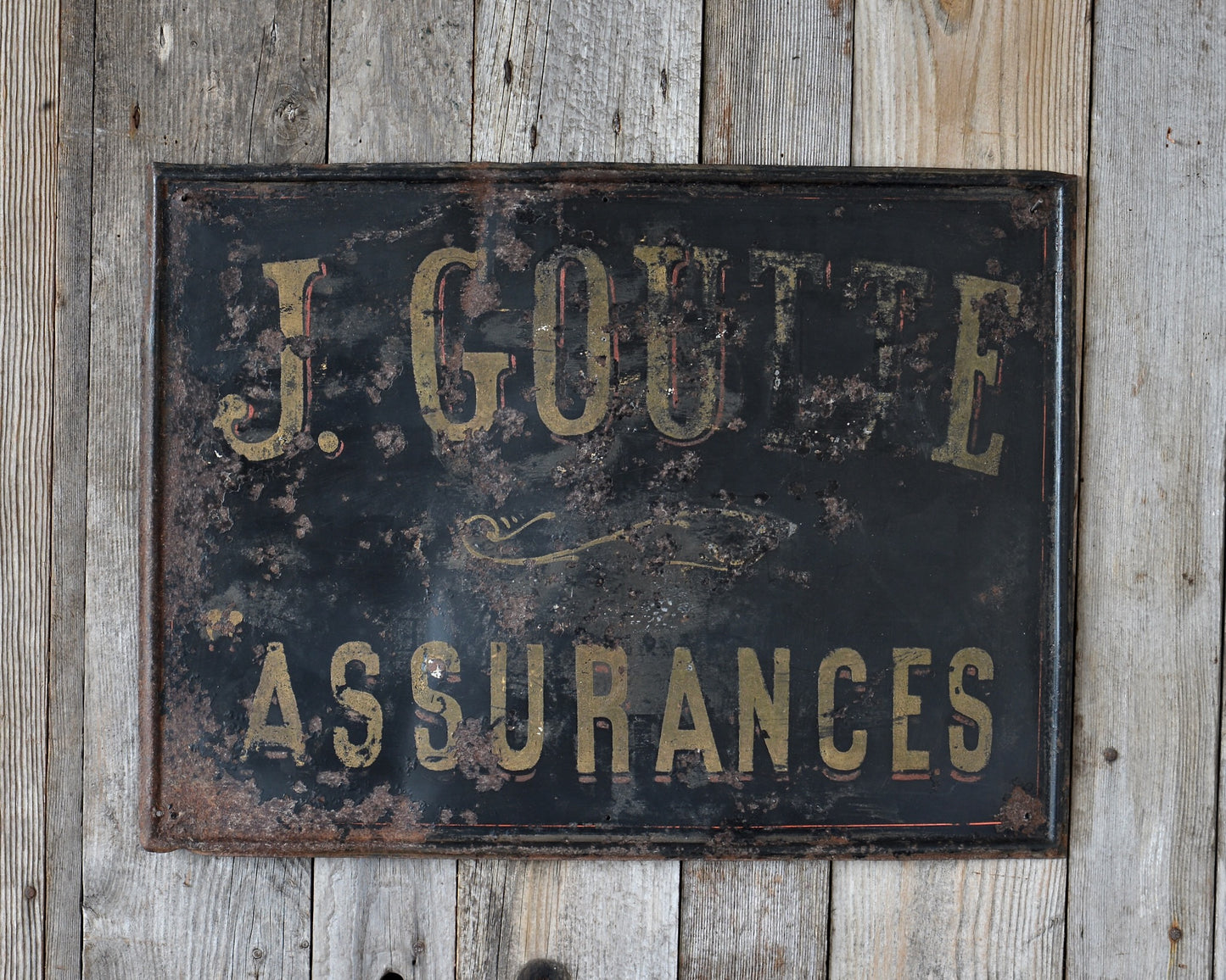 French advertising sign