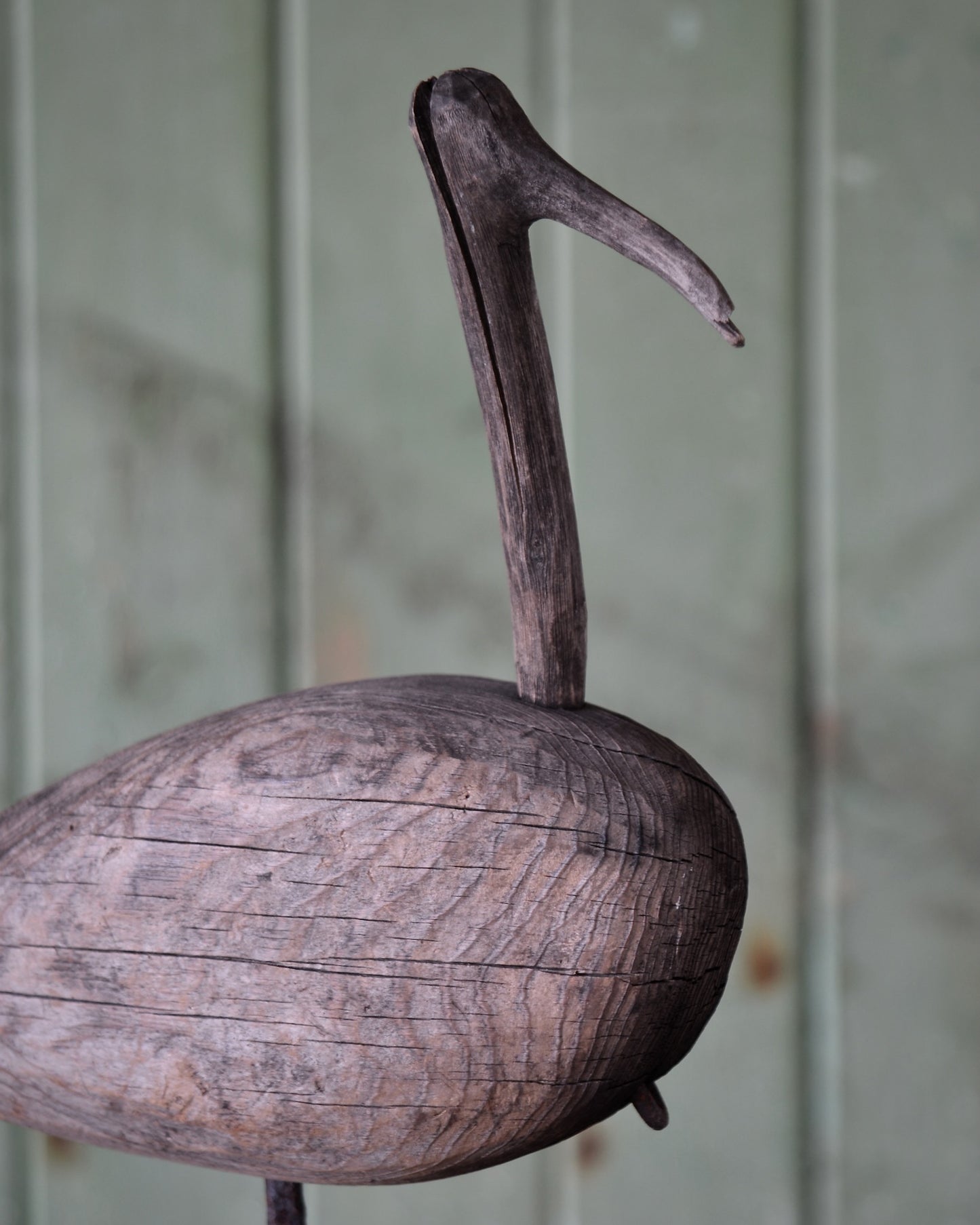 Root-head folk art wader decoy