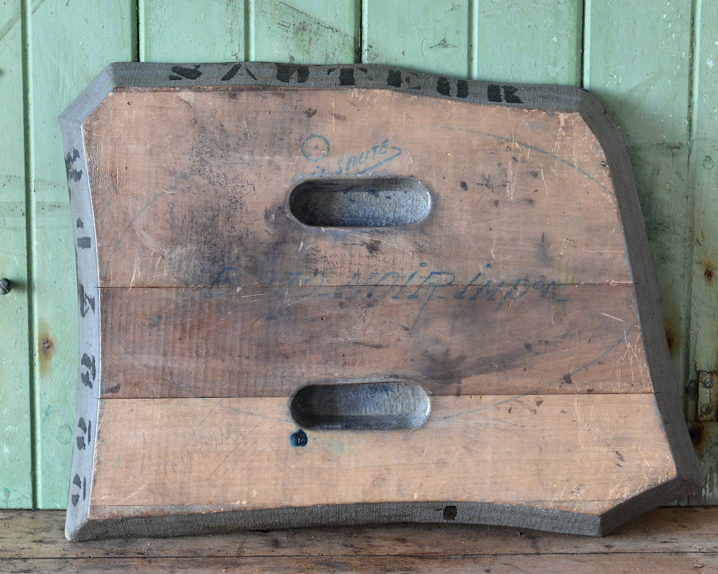 French wallpaper printing block.