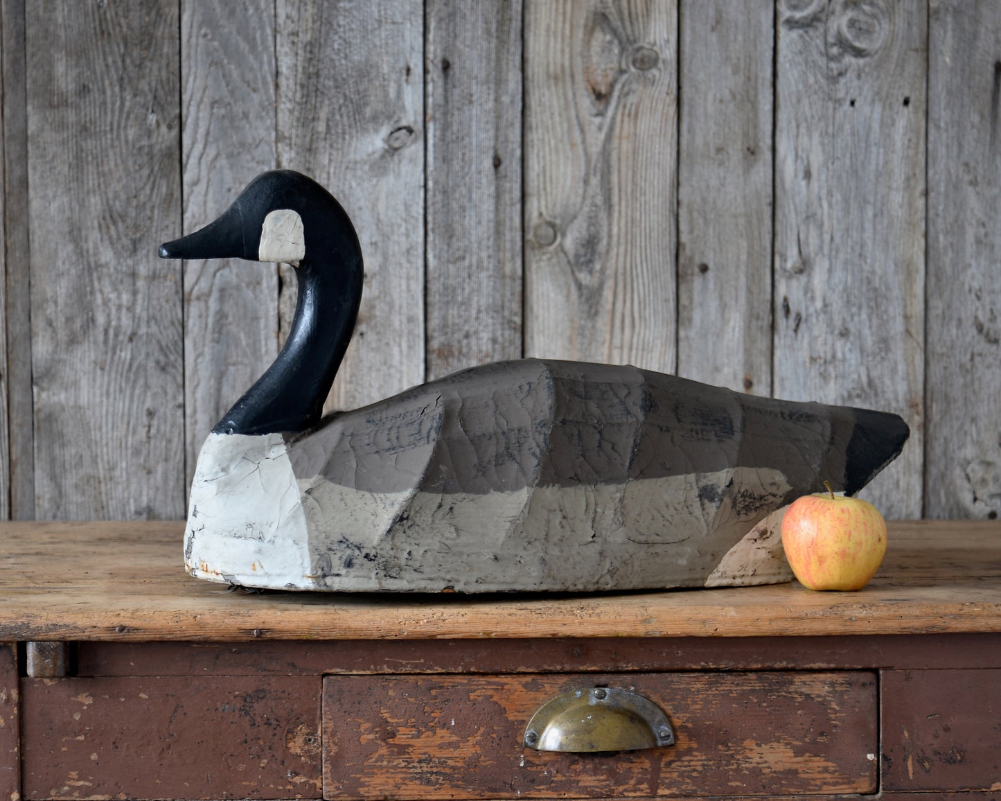 Canvas over wire Goose decoy.