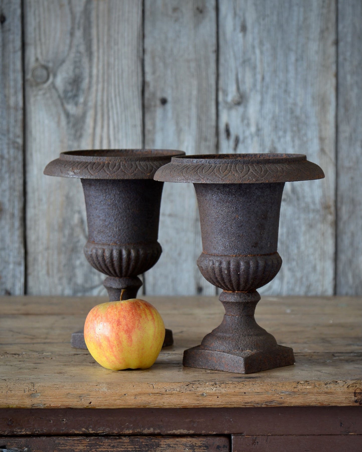 Petite vintage urns.