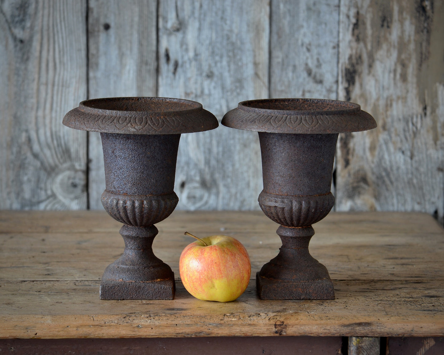 Petite vintage urns.